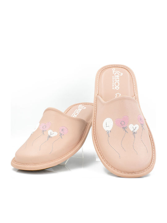 Anatomic Leather Women's Pink Slippers