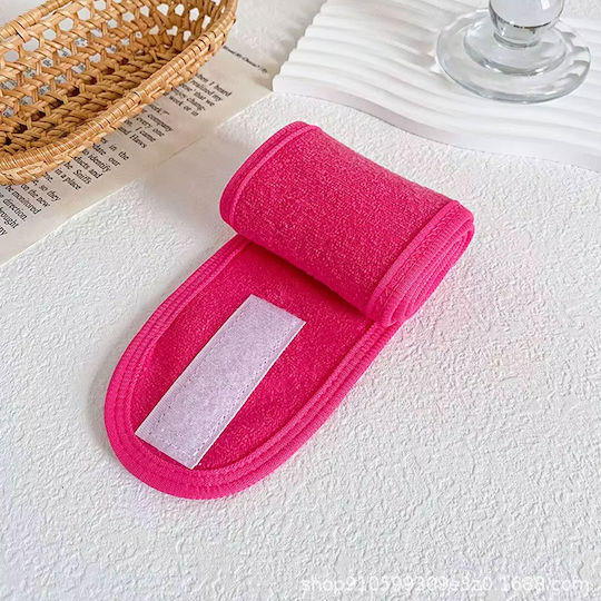 Avizar Fuchsie Baumwoll Textur Mikrofaser Haar Spa Banner Fuchsie