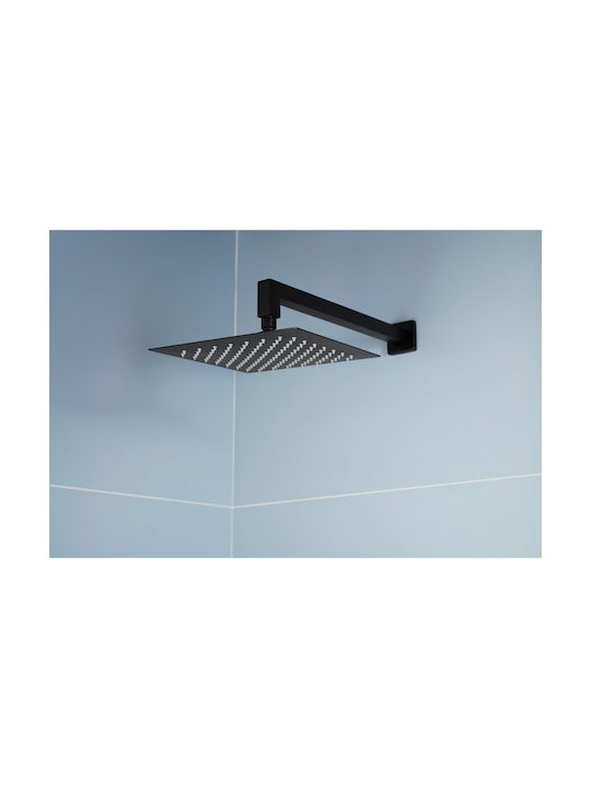 KFA Built-in Mixer Phone & Shower Head Set for Shower Black