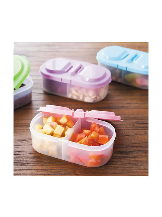 Pandaboo Plastic Light Blue Lunch Box