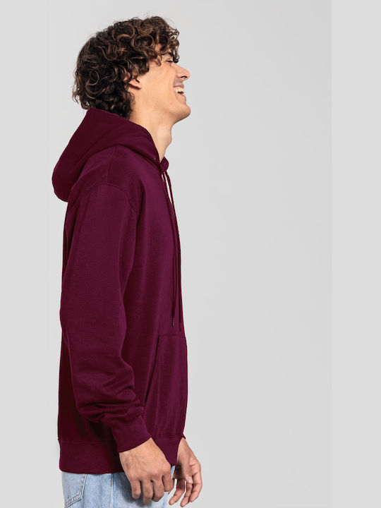 Fruit of the Loom Men's Promotional Long Sleeve Sweatshirt Burgundy