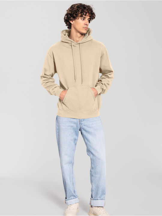 Fruit of the Loom Men's Promotional Long Sleeve Sweatshirt Desert Sand