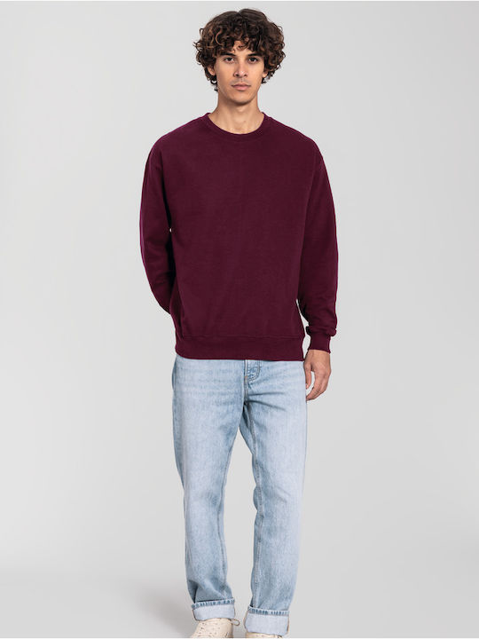 Fruit of the Loom Men's Promotional Long Sleeve Sweatshirt Burgundy