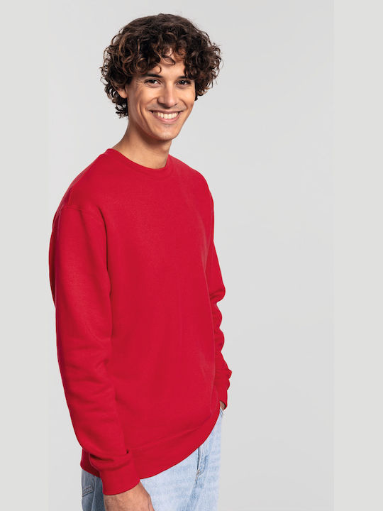 Fruit of the Loom Men's Promotional Long Sleeve Sweatshirt Red
