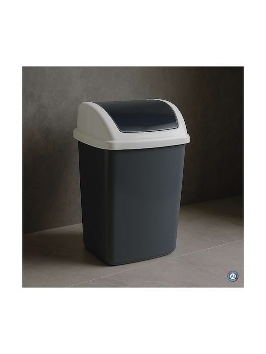 Maul Coș de Gunoi Plastic Gri 10l