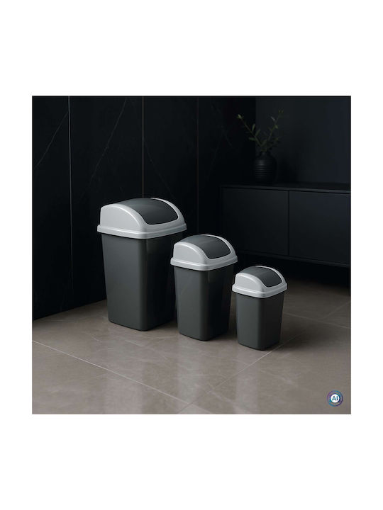 Maul Coș de Gunoi Plastic Gri 10l