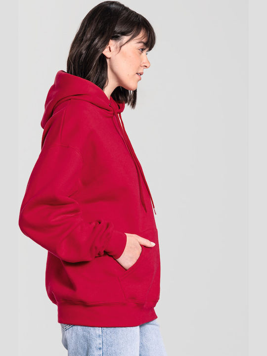 Fruit of the Loom Unisex Promotional Long Sleeve Sweatshirt Red