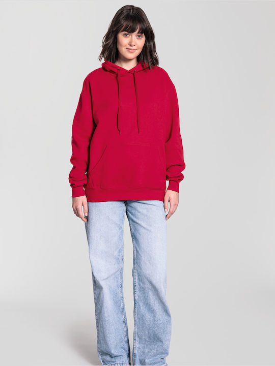 Fruit of the Loom Unisex Promotional Long Sleeve Sweatshirt Red