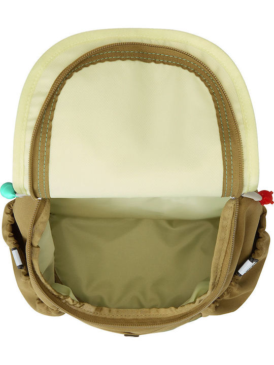 The North Face Explorer School Backpack for Kindergarten Green with Water Bottle Holder 10l