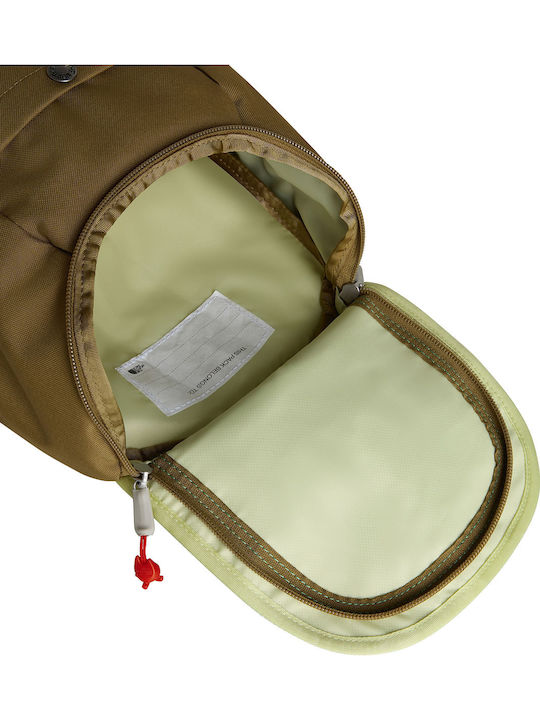 The North Face Explorer School Backpack for Kindergarten Green with Water Bottle Holder 10l
