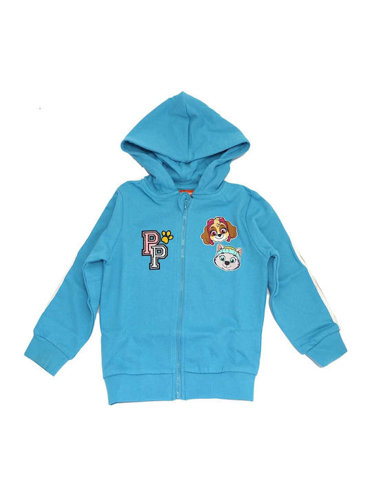 Kids Sweatshirt Cardigan with Hood Blue