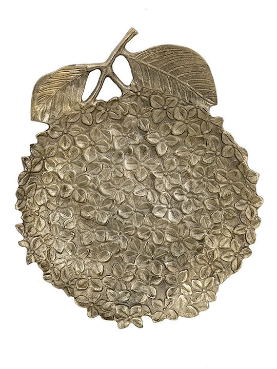 Artekko Branch Platou Decorativ Metalic Auriu 39.4x33x5.1cm Artekko Branch Platou Decorativ Metalic Auriu 39.4x33x5.1cm