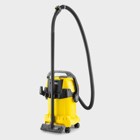 Karcher WD 5 Прахосмукачка за Мокро/Сухо Почистване 1200W с Пластмасов Контейнер 25л