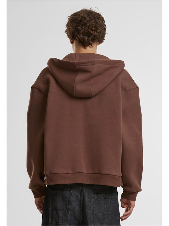 Build Your Brand Men's Promotional Long Sleeve Sweatshirt Chocolate Brown
