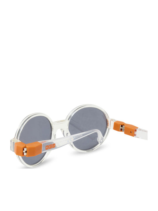 KiETLA Άθραυστα Oversized Παιδικά Γυαλιά Ηλίου με Polarized Φακό Διάφανα για 4-7 Ετών
