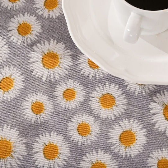 Teoran Teoran Tischdecke Floreta Graue 135x180cm