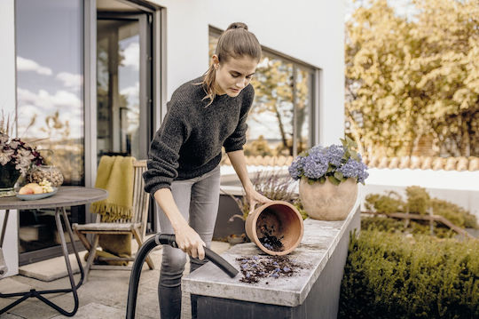 Karcher KWD 3 S Прахосмукачка за Мокро/Сухо 1000W с Неръждаем Контейнер 17л