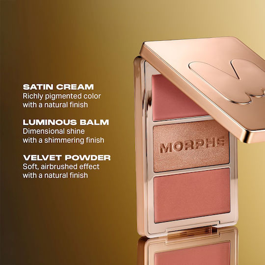 Morphe Cheek Thrills Paletă Multi-finish Pentru Față Fard Obraz Yacht Day