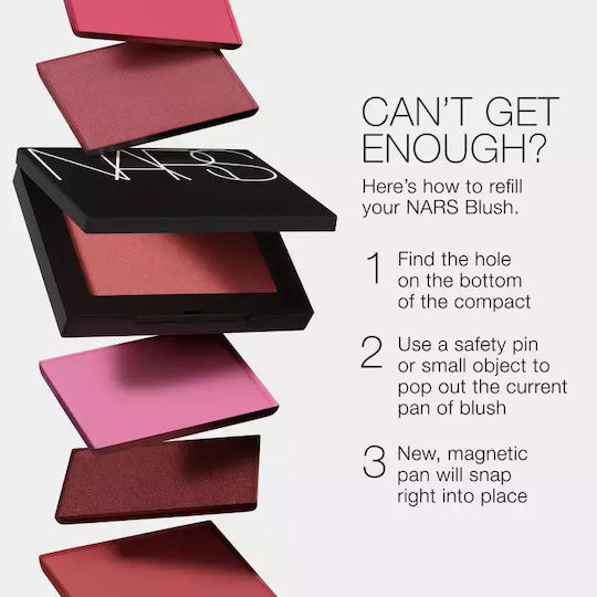 Long-lasting Nars New Blush Shade Rush Capacity G 4.8