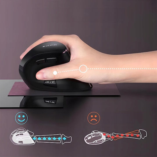 ZD1BM33QWS60 Mouse Vertical Bluetooth Ergonomic Wireless Negru