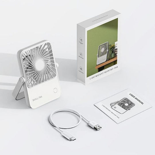 Desk Fan Adjustable Stand Hx-122 White Oem