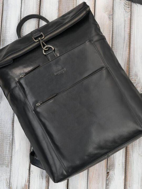 Men's Leather Bum Bag Black