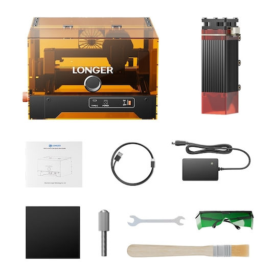 Longer Ray5 Minis Laser Engraver 3.5W Suitable for Leather / Wood / MDF / Acrylic / Plexiglass