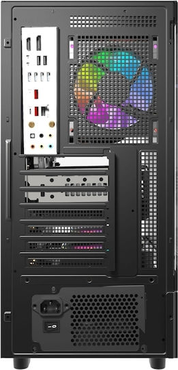 Darkflash DS950V Gaming Midi Tower Κουτί Υπολογιστή με Πλαϊνό Παράθυρο Μαύρο