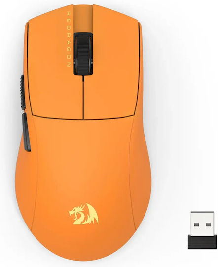 Redragon King Ultra Ασύρματο Gaming Ποντίκι 30000 DPI Πορτοκαλί
