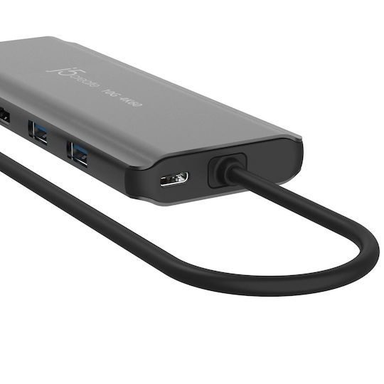 J5create JCD398 USB-C Docking Station με HDMI 4K PD Ethernet