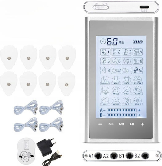 Elektrische Massager für Kopf, Rücken und Körper Silber