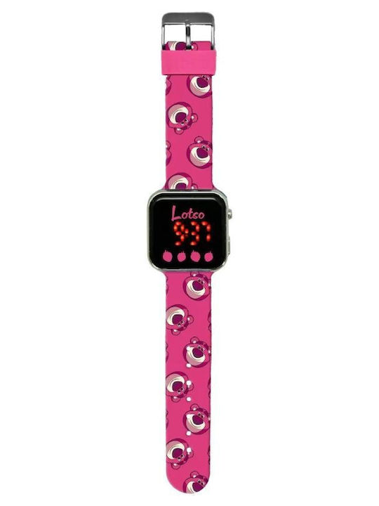 Lotso Παιδικό Ψηφιακό Ρολόι 30mm Ροζ