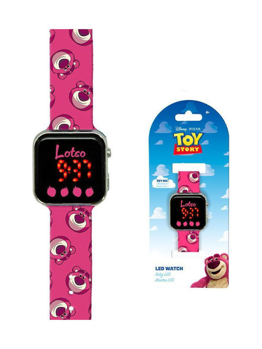 Lotso Παιδικό Ψηφιακό Ρολόι 30mm Ροζ