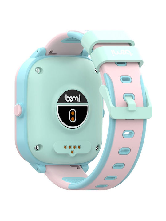Bemi Παιδικό Smartwatch 4G με GPS & Κάμερα Ροζ