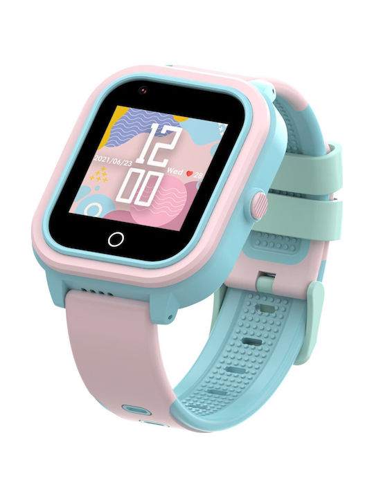 Bemi Παιδικό Smartwatch 4G με GPS & Κάμερα Ροζ