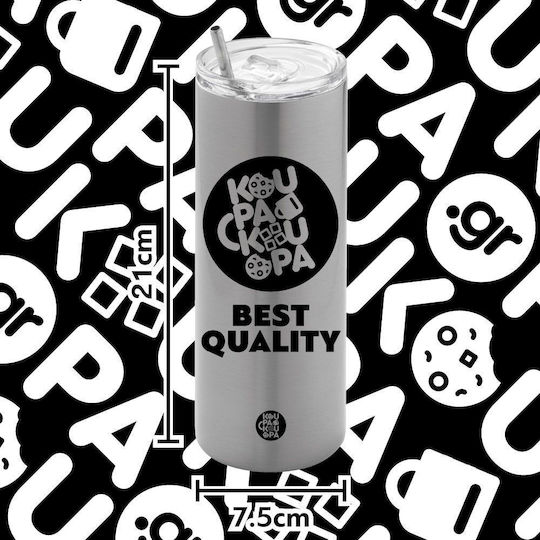 Koupakoupa Huntr X K-pop Girl Group Stainless Steel Thermos Bottle BPA Free 600ml Gray