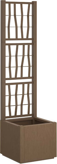 vidaXL Kunststoff Blumentopf Braune 36x36x140cm