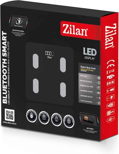 Cântar Digital de Baie 180kg Negru ZLN8980
