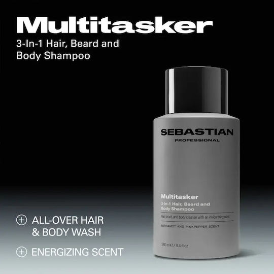 Sebastian Professional Seb Man Multi-tasker Șampon Păr Barbă Corp Cantitate Ml 1000