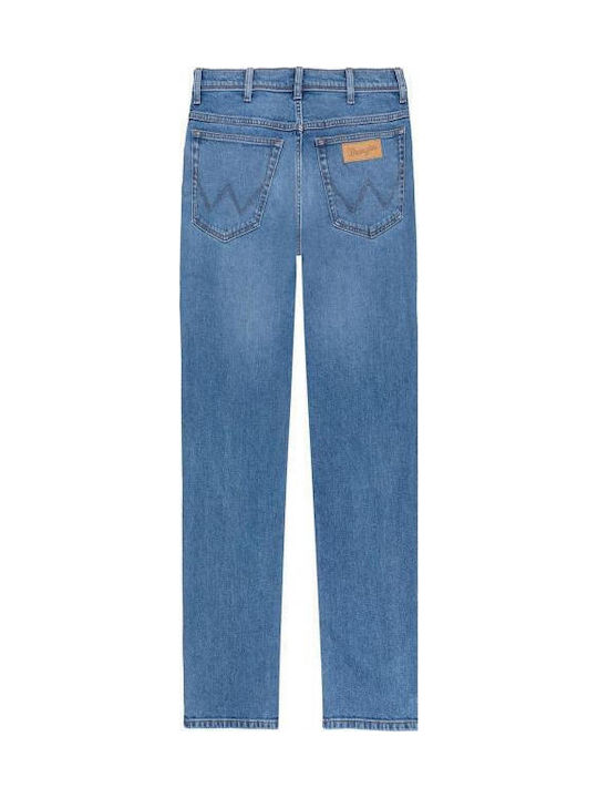 The Marverick Men's Elastic Jeans Pants With Slim Fit Light Blue