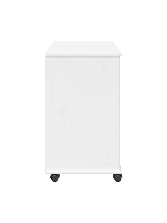 Office Cabinet Made of Solid Natural Wood 63.5x39x65.5cm