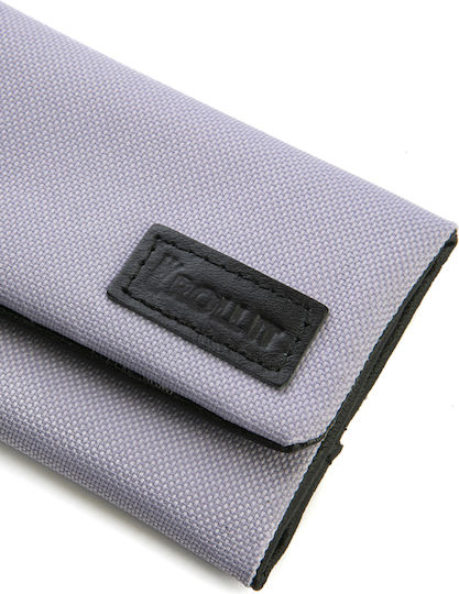 Rollit Tobacco Pouch Made of Purple Artificial Leather with Button Closure