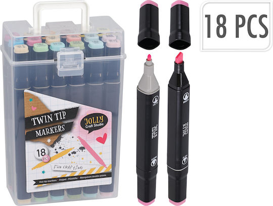 Koopman Neon Drawing Markers Set 18 Colours
