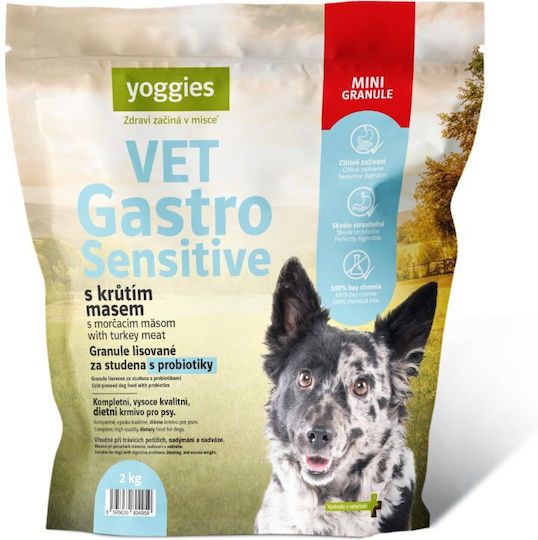 Dry Dog Food Vet Gastro Sensitive Turkey & Probiotics Cold Pressed Yoggies Normal 10 Kg