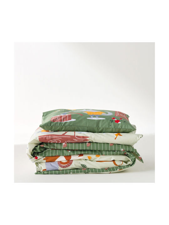 Kentia Semi Double Cotton Sheet Set Fang Green 190x270cm 3pcs