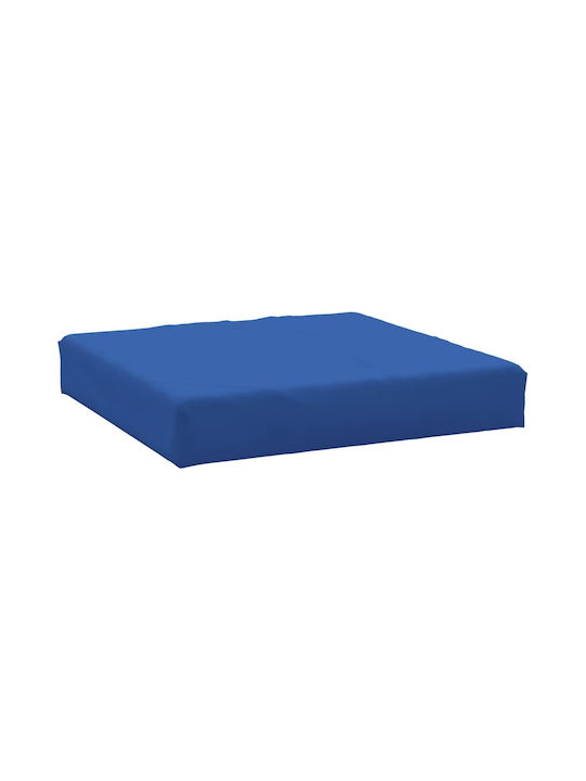 vidaXL Waterproof Sofa Cushion Palette with Backrest Blue 2pcs 60x38cm
