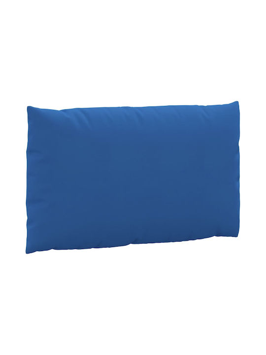 vidaXL Waterproof Sofa Cushion Palette with Backrest Blue 2pcs 60x38cm