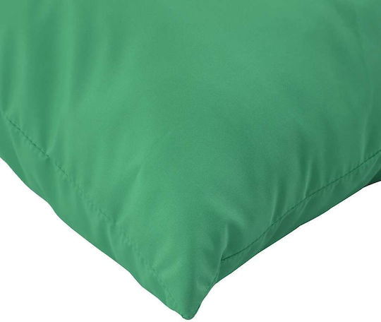vidaXL Waterproof Sofa Cushion Palette with Backrest Green 2pcs 60x38cm