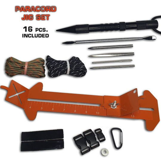 Paracord Jig Paracord Weaving Tool Set Khaki Type Set Set 16pcs