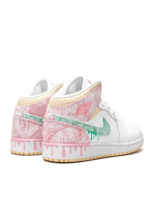 Air  1 Mid Se Детски Маратонки High Бели
